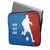 Soccer Player - individueller Laptop-Ärmel Laptopschutzhülle (Vorderseite Links)