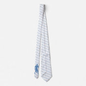 Soccer Player Kicking Ball Blue Karo Necktie 2 Krawatte (Rückseite)