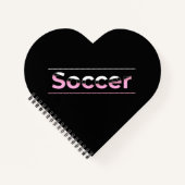 Soccer Player Minimalist Word Art - Arch Notizblock (Vorderseite)