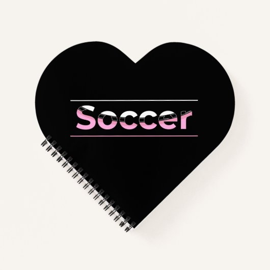 Soccer Player Minimalist Word Art - Arch Notizblock (Vorderseite)