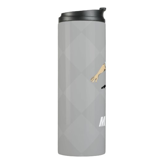 Soccer Player Personalisiert Modernes, trendiges D Thermosbecher (Nach links gedreht)