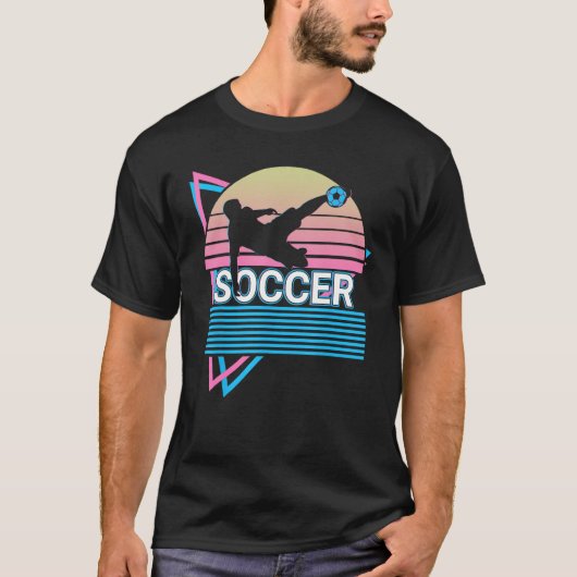 Soccer Player Retro T-Shirt (Vorderseite)