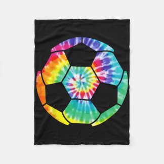 Soccer Player Soccer Ll Tie Dye Men Boys Girls Vin Fleecedecke