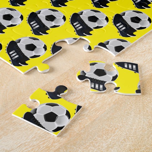 Soccer-Puzzle Gelb Puzzle (Seite)
