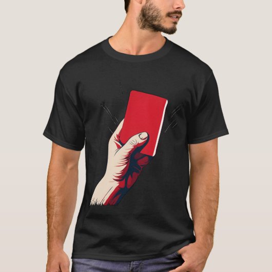 Soccer Red Card girl T-Shirt (Vorderseite)