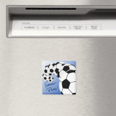 SOCCER RULES Sq Magnet/Blau Magnet (In Situ (Geschirrspüler))