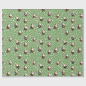 Soccer Santa auf Dollar Bill Green Geschenkpapier (Flach)