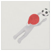 Soccer Santa Claus Stoff (Nahaufnahme)