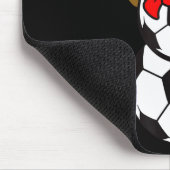 Soccer Santa Hat Snowman Xmas Funny Soccer Lover C Mousepad (Ecke)