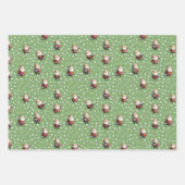 Soccer Santa on Dollar Bill Green Geschenkpapier Set (Vorderseite)