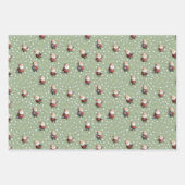 Soccer Santa on Sage Green Geschenkpapier Set (Vorderseite 2)