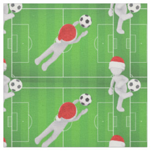 Soccer Santa-Stoff Stoff