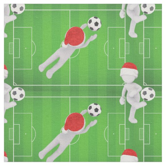 Soccer Santa-Stoff Stoff (Nahaufnahme)