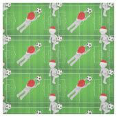 Soccer Santa-Stoff Stoff (Muster)