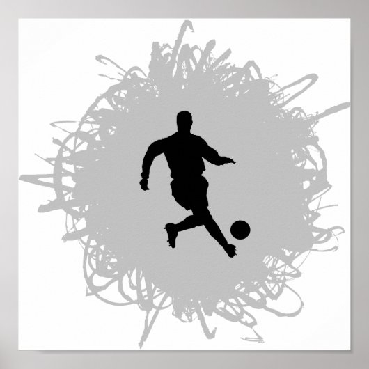 Soccer Scribble Style Poster (Vorne)
