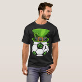 Soccer Shamrock Leprechaun St Patricks Day Boys Ki T-Shirt (Vorne ganz)