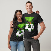 Soccer Shamrock Leprechaun St Patricks Day Boys Ki T-Shirt (Unisex)