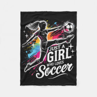 Soccer Shark Playing Soccer  Fleecedecke