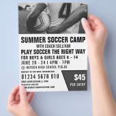 Soccer Shirt, Soccer Camp Advertising Flyer (Hand)