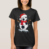 Soccer Snowman Apparel, Funny Santa Christmas Men T-Shirt (Vorderseite)