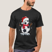 Soccer Snowman Apparel Funny Weihnachten Männer B T-Shirt (Vorderseite)