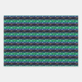 Soccer Spieler Weihnachten Snowflake Muster Geschenkpapier Set (Vorderseite)