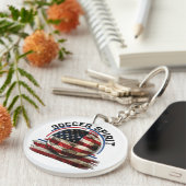 Soccer Spirit USA, American Flag Soccer Schlüsselanhänger (Vorderseite rechts)