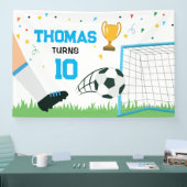 Soccer Sport Birthday backdrop banner (Messe)