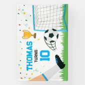 Soccer Sport Birthday backdrop banner (Vertikal)