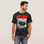 Soccer Sports Xmas Lights Santa Soccer Christmas T-Shirt (Vorne ganz)