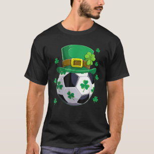 Soccer St Patricks Day Leprechaun Kleeblatt Boys T-Shirt