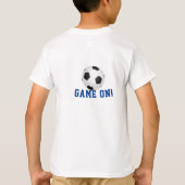 Soccer star add name and caption double-sided T-Shirt (Rückseite)