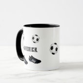 Soccer star add name text tasse (Vorderseite Links)