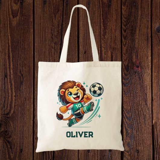 Soccer Star Niedlich Lion Tragetasche