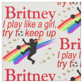 SOCCER STAR PERSONALISIERT FABRIC STOFF (Nahaufnahme)