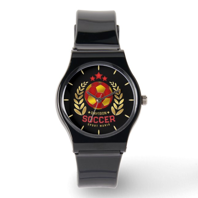 Soccer Style Emblem Armbanduhr (Vorderseite)