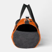 Soccer Team Coach Player Orange Black Personalized Duffle Bag (Rechts)