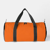 Soccer Team Coach Player Orange Black Personalized Duffle Bag (Rückseite)