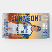 Soccer Team Senior Night Custom Player Photo Banner (Horizontal)