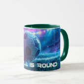 SOCCER - THE BALL IS ROUND - FOOTBALL TASSE (VorderseiteRechts)