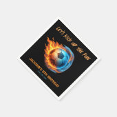 Soccer Theme Birthday Party Athlete Birthday  Serviette (Ecke)