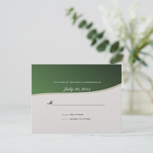 Soccer Theme Response Card RSVP Karte (Stehend Vorderseite)