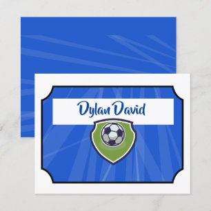 SOCCER TICKET Bar Bat Mitzvah Danke, dass Sie Kart Einladung