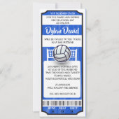SOCCER TICKET Bar Bat Mitzvah Einladung (Vorderseite)