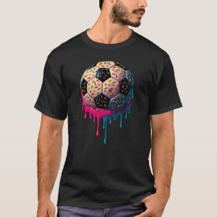 Soccer Tropfen Soccer Player Cool Teenager Tropfen T-Shirt