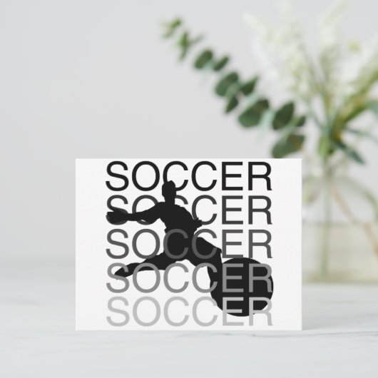 SOCCER-Tshirts und Geschenke Postkarte (Stehend Vorderseite)