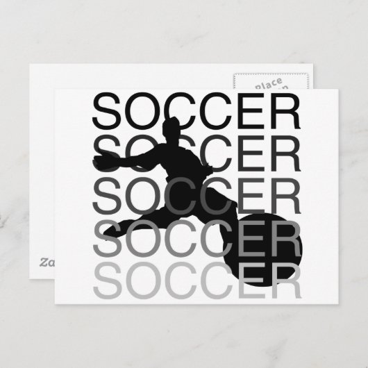 SOCCER-Tshirts und Geschenke Postkarte (Vorne/Hinten)