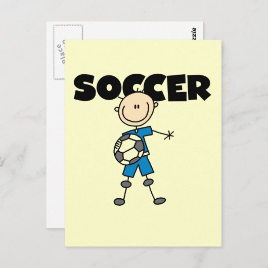 SOCCER-Tshirts und Geschenke Postkarte (Vorne/Hinten)
