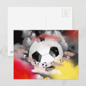 Soccer Universe Grafik Design Postkarte (Vorne/Hinten)