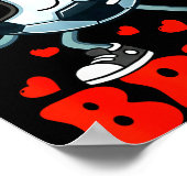 Soccer Valentine Six Seven 6 7 Bruh Funny Boys Kid Poster (Ecke)